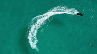 Jet boarding off Barbados