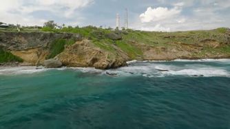 Ragged Point Lighthouse and Cliffs